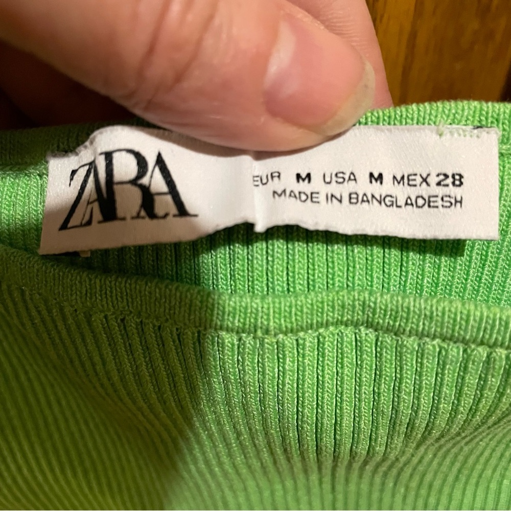 Zara Ribbed Tank Top-M - Picture 3 of 6